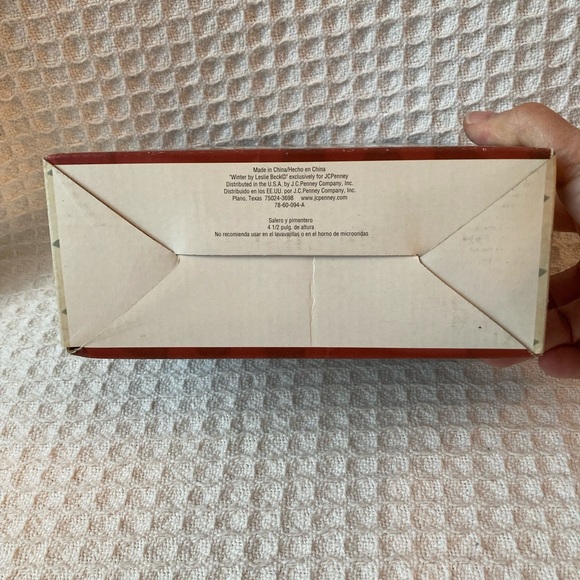 JC Penney Vintage Leslie Beck Snowmen Salt & Pepper Shakers New Old Stock NIB - Picture 11 of 11